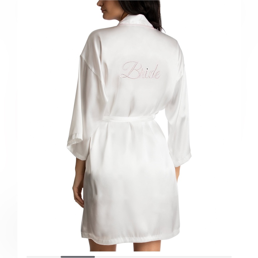 “Bride” Satin Wrap Robe